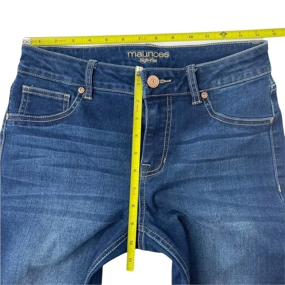 Maurices high rise skinny blue jegging jeans women's small (4-6) short - Picture 8 of 9